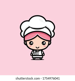 Cute chef character vector design