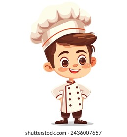 Cute Chef character, vector illustration