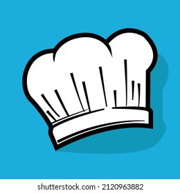 cute chef hat, this hat is worn when the chef is cooking