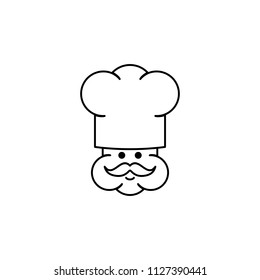 Cute chef icon.