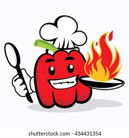 Cute Chef Paprika vector