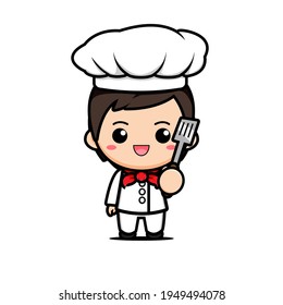 cute chef vector design with spatula