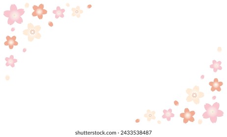Cute cherry blossom simple frame