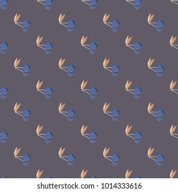 Cute cherry seamless pattern. Good for textile wrapping and wallpapers. Sweet ripe cherries background.