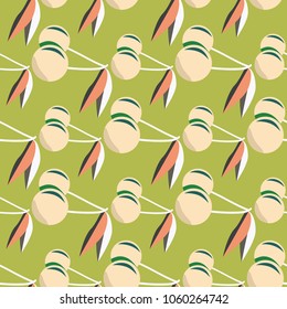 Cute cherry seamless pattern. Good for textile wrapping and wallpapers. Sweet ripe cherries background.