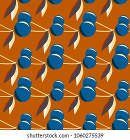 Cute cherry seamless pattern. Good for textile wrapping and wallpapers. Sweet ripe cherries background.