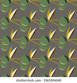 Cute cherry seamless pattern. Good for textile wrapping and wallpapers. Sweet ripe cherries background.
