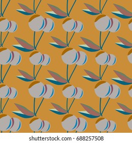 Cute cherry seamless pattern. Good for textile wrapping and wallpapers. Sweet ripe cherries background.