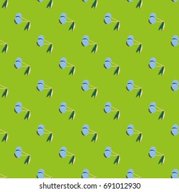 Cute cherry seamless pattern. Good for textile wrapping and wallpapers. Sweet ripe cherries background.