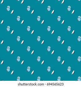 Cute cherry seamless pattern. Good for textile wrapping and wallpapers. Sweet ripe cherries background.