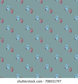 Cute cherry seamless pattern. Good for textile wrapping and wallpapers. Sweet ripe cherries background.