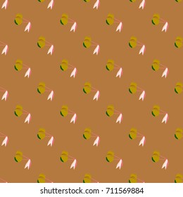 Cute cherry seamless pattern. Good for textile wrapping and wallpapers. Sweet ripe cherries background.