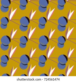 Cute cherry seamless pattern. Good for textile wrapping and wallpapers. Sweet ripe cherries background.