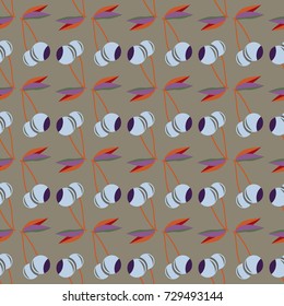 Cute cherry seamless pattern. Good for textile wrapping and wallpapers. Sweet ripe cherries background.