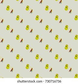 Cute cherry seamless pattern. Good for textile wrapping and wallpapers. Sweet ripe cherries background.