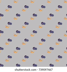 Cute cherry seamless pattern. Good for textile wrapping and wallpapers. Sweet ripe cherries background.