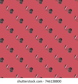Cute cherry seamless pattern. Good for textile wrapping and wallpapers. Sweet ripe cherries background.