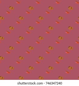 Cute cherry seamless pattern. Good for textile wrapping and wallpapers. Sweet ripe cherries background.