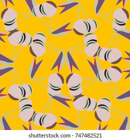 Cute cherry seamless pattern. Good for textile wrapping and wallpapers. Sweet ripe cherries background.