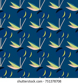 Cute cherry seamless pattern. Good for textile wrapping and wallpapers. Sweet ripe cherries background.