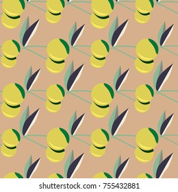 Cute cherry seamless pattern. Good for textile wrapping and wallpapers. Sweet ripe cherries background.