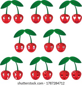 lindos stickers de cerezo. Para imprimir sobre cubiertas u otras.