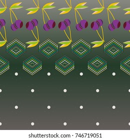 Cute cherry texture pattern. Good for textile wrapping and wallpapers, etc. Sweet ripe cherries background.