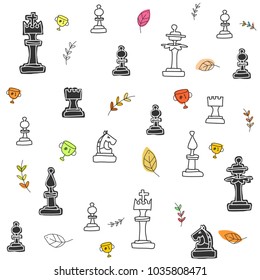 Cute chess piece sketch