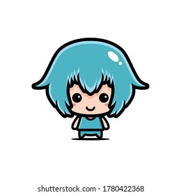 Cute Chibi character vector design