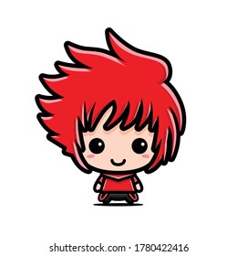 Cute Chibi character vector design