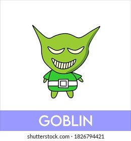 cute chibi goblin design character