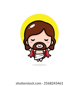 cute chibi jesus ascension day