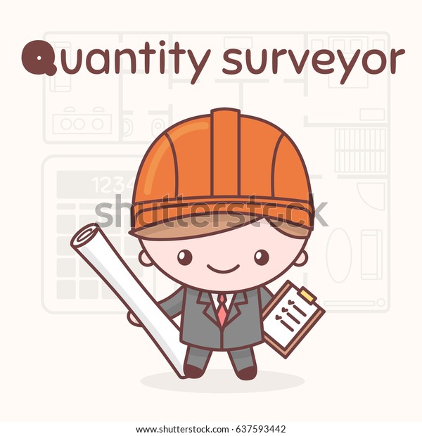 Cute Chibi Kawaii Characters Alphabet Professions Stock Vector (Royalty ...