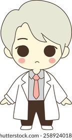 Cute Chibi Male Doctor Character