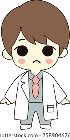  Cute Chibi Male Doctor Illustration
