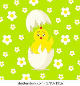 cute chick and egg