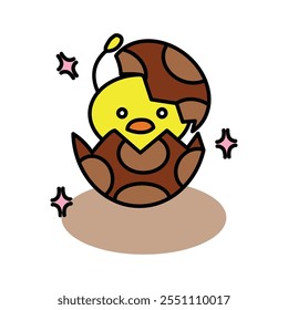 cute chick icon image, Can be used as flat icon logo ilustration, vector ilustration, material for avatars, application, web design, and other