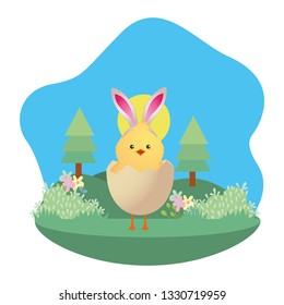 cute chicken cartoon