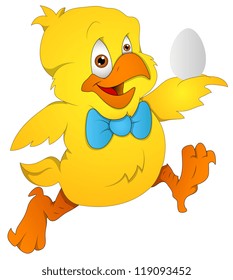 Cute Chicken - Cartoon Character - Vector Illustration