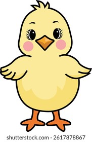 Cute Chicken Cartoon Doodle Vector