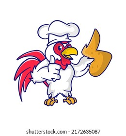 Cute chicken chick mascot design