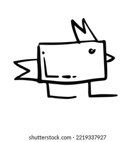 Vector de ilustración de garrapatas de pollo. 