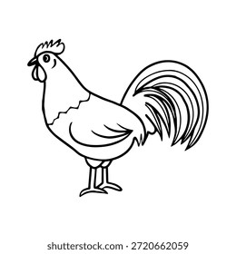 Un lindo conjunto de íconos de pollo con Formas simples y un estilo de Vector limpio, perfecto para temas de granja, proyectos alimentarios, App, pegatinas, logotipos y divertidos diseños digitales.