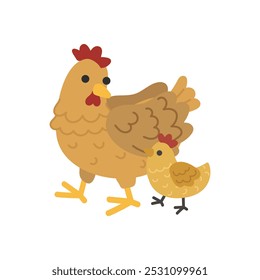 Cute Chicken Illustration - 06