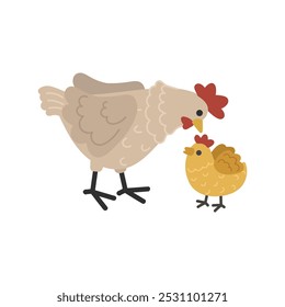 Cute Chicken Illustration - 08