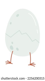 Cute chicken legs flat icon. Vector illustration