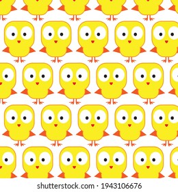 cute chicken  pattern background vector eps.10