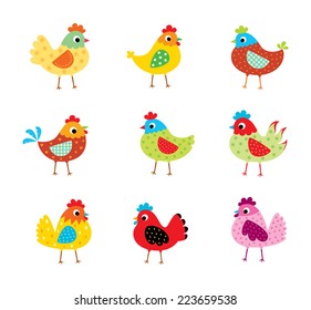 Cute Chicken Vector