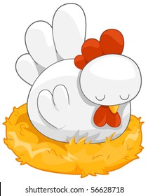 Cute Chicken - Vector