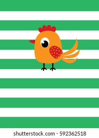 cute chicken vector